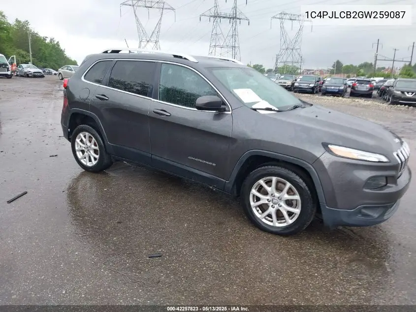 2016 Jeep Cherokee Latitude VIN: 1C4PJLCB2GW259087 Lot: 42257823
