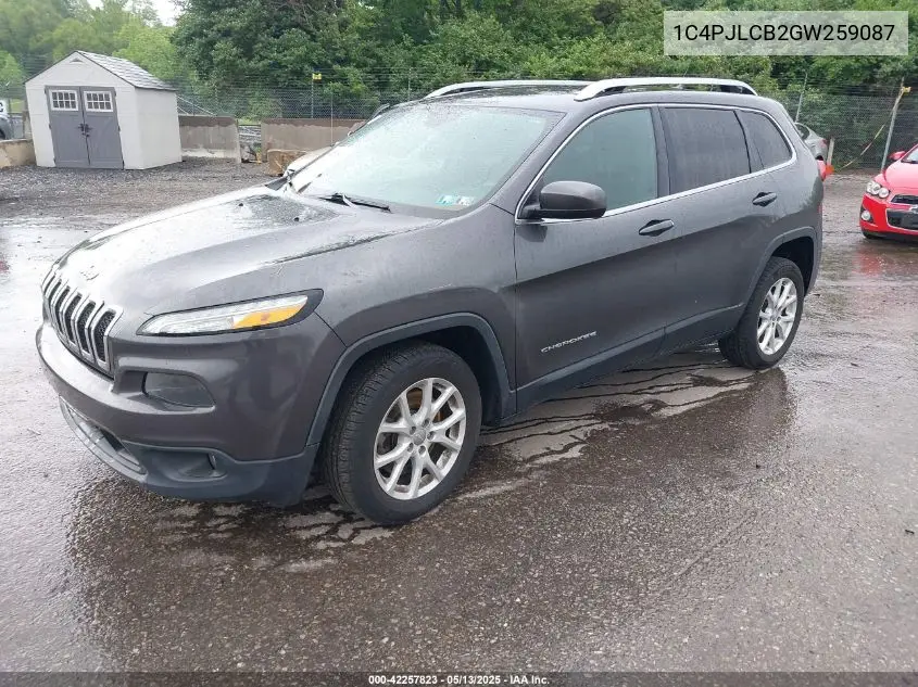 2016 Jeep Cherokee Latitude VIN: 1C4PJLCB2GW259087 Lot: 42257823