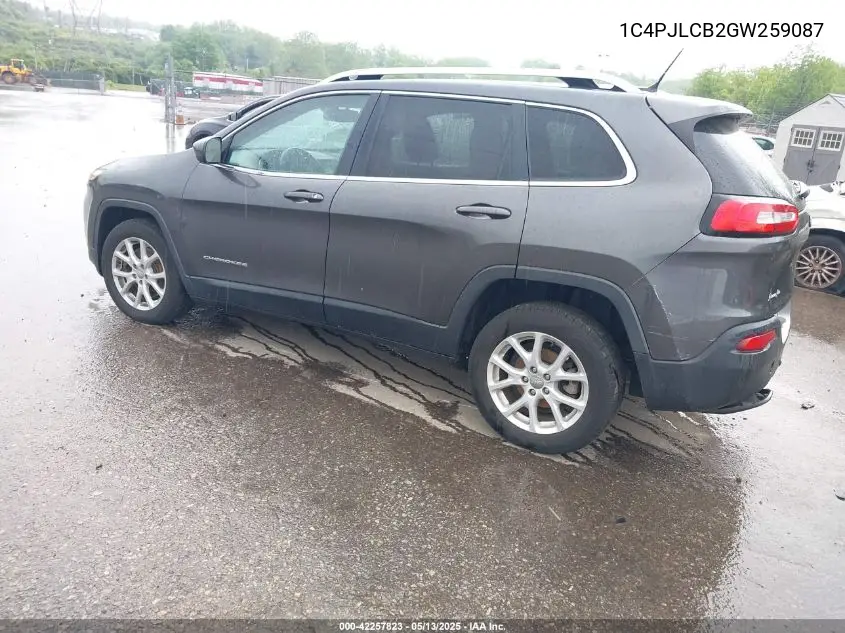 2016 Jeep Cherokee Latitude VIN: 1C4PJLCB2GW259087 Lot: 42257823