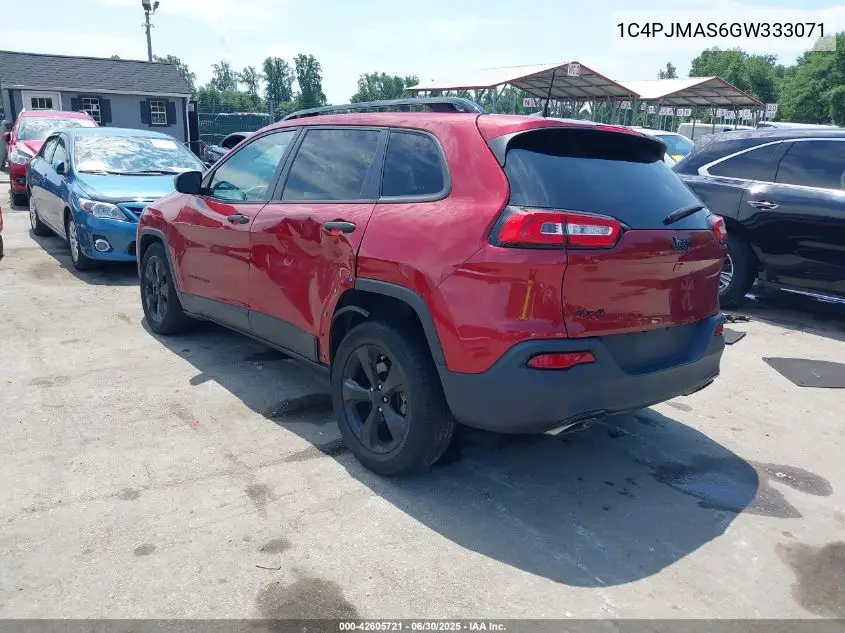 2016 Jeep Cherokee Altitude VIN: 1C4PJMAS6GW333071 Lot: 42605721