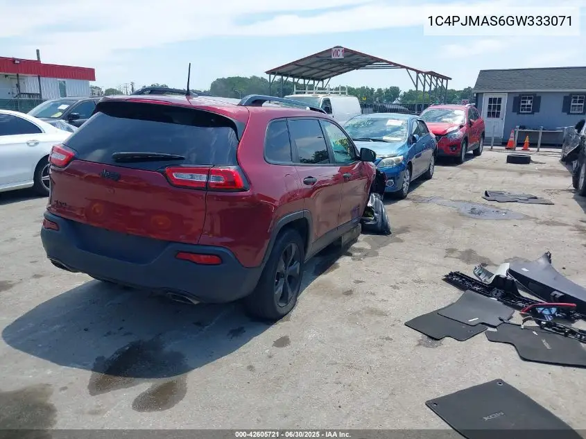 2016 Jeep Cherokee Altitude VIN: 1C4PJMAS6GW333071 Lot: 42605721