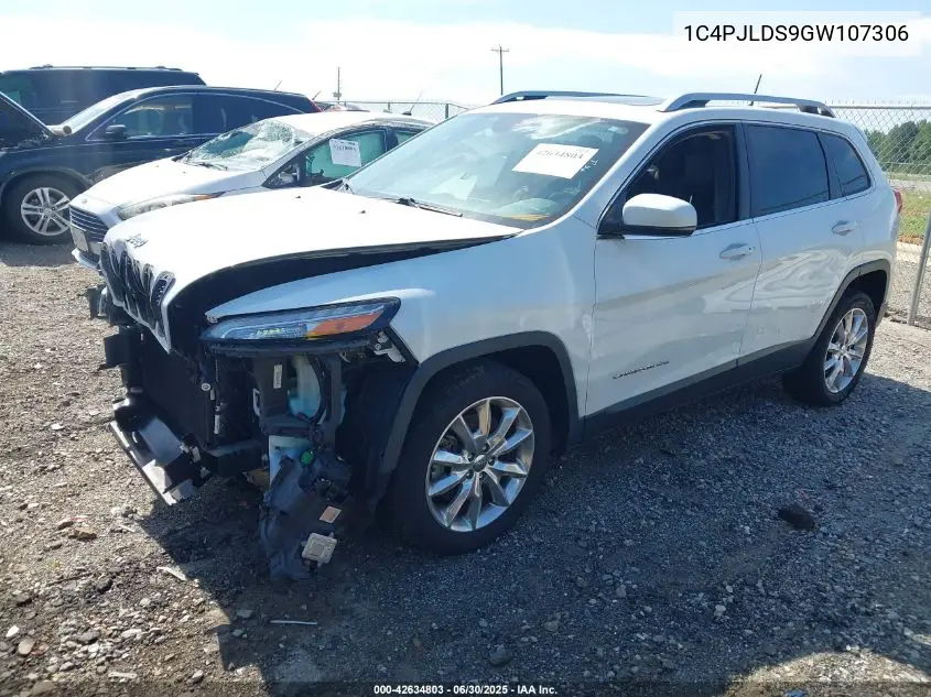 2016 Jeep Cherokee Limited VIN: 1C4PJLDS9GW107306 Lot: 42634803