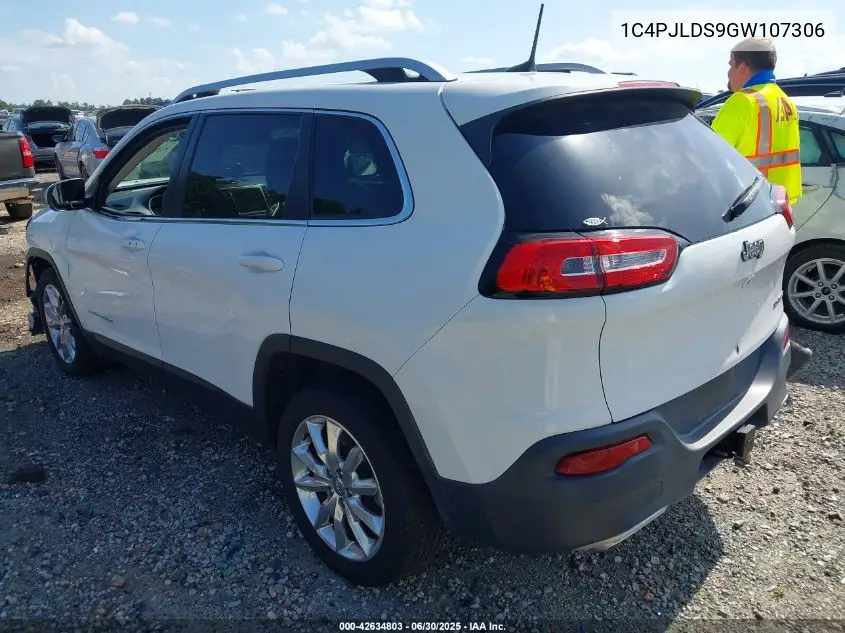 2016 Jeep Cherokee Limited VIN: 1C4PJLDS9GW107306 Lot: 42634803