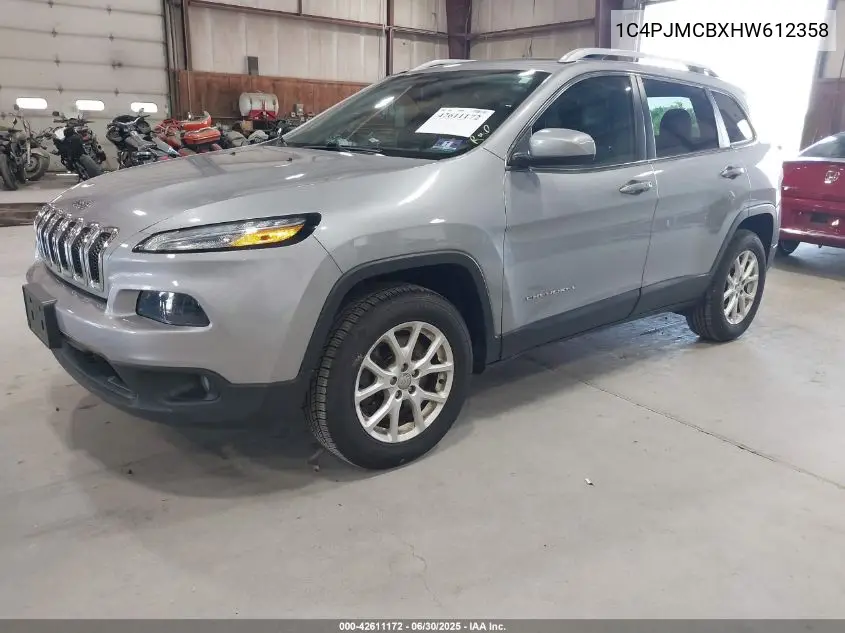 2017 Jeep Cherokee Latitude 4X4 VIN: 1C4PJMCBXHW612358 Lot: 42611172