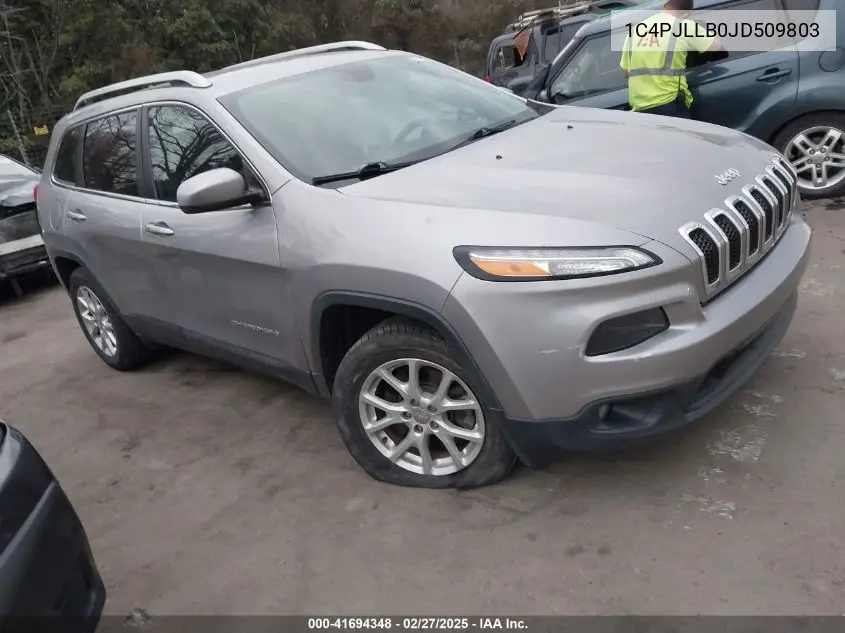 2018 Jeep Cherokee Latitude Plus Fwd VIN: 1C4PJLLB0JD509803 Lot: 41694348