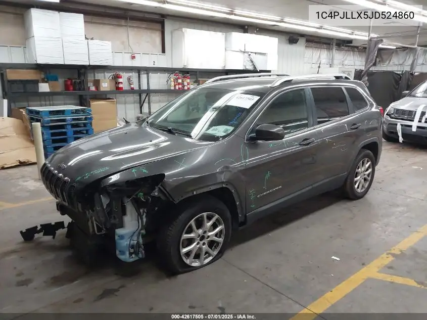 2018 Jeep Cherokee Latitude Plus Fwd VIN: 1C4PJLLX5JD524860 Lot: 42617505