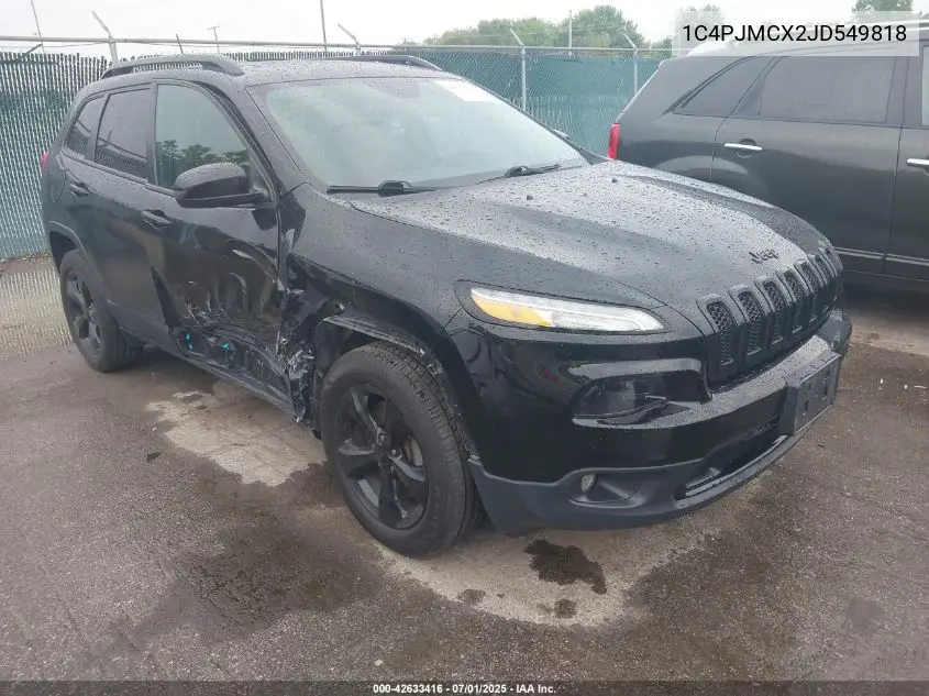 2018 Jeep Cherokee Latitude 4X4 VIN: 1C4PJMCX2JD549818 Lot: 42633416