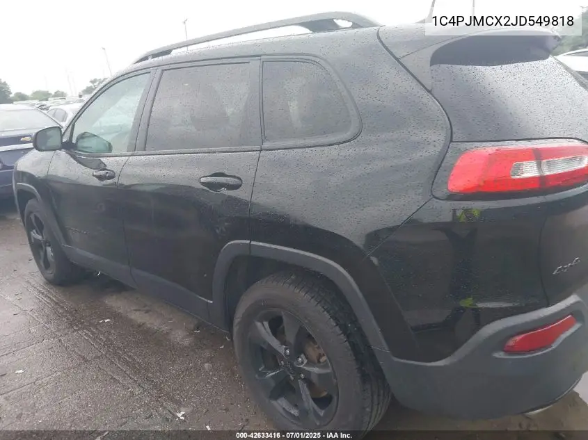 2018 Jeep Cherokee Latitude 4X4 VIN: 1C4PJMCX2JD549818 Lot: 42633416