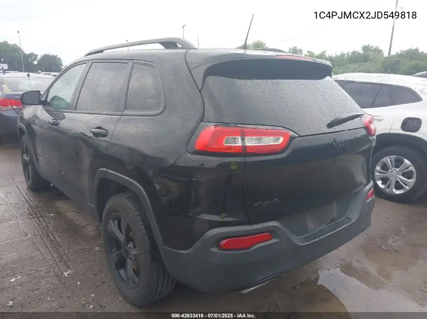 2018 Jeep Cherokee Latitude 4X4 VIN: 1C4PJMCX2JD549818 Lot: 42633416