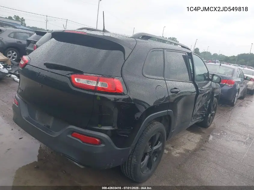2018 Jeep Cherokee Latitude 4X4 VIN: 1C4PJMCX2JD549818 Lot: 42633416