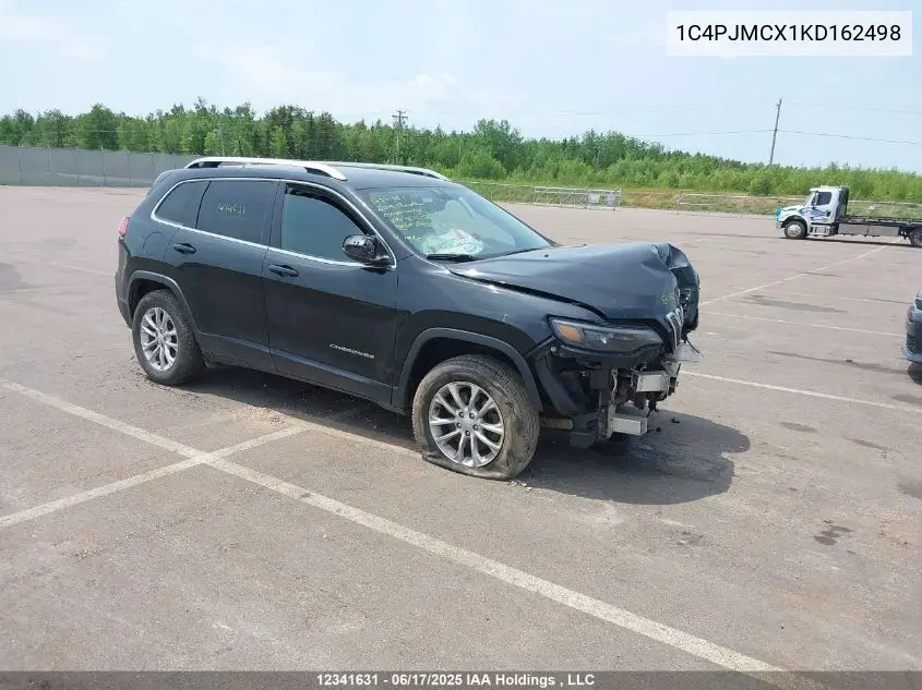 2019 Jeep Cherokee Latitude VIN: 1C4PJMCX1KD162498 Lot: 12341631