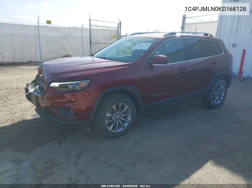 2019 Jeep Cherokee Latitude Plus 4X4 VIN: 1C4PJMLN0KD168128 Lot: 41981320