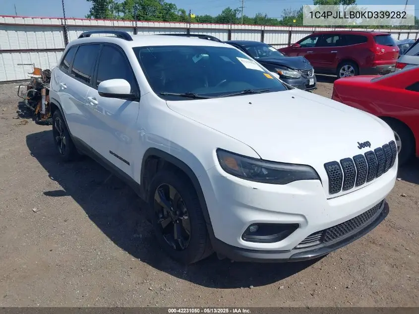 2019 Jeep Cherokee Altitude Fwd VIN: 1C4PJLLB0KD339282 Lot: 42231050