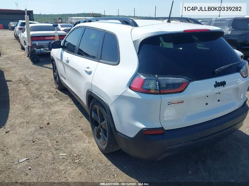 2019 Jeep Cherokee Altitude Fwd VIN: 1C4PJLLB0KD339282 Lot: 42231050