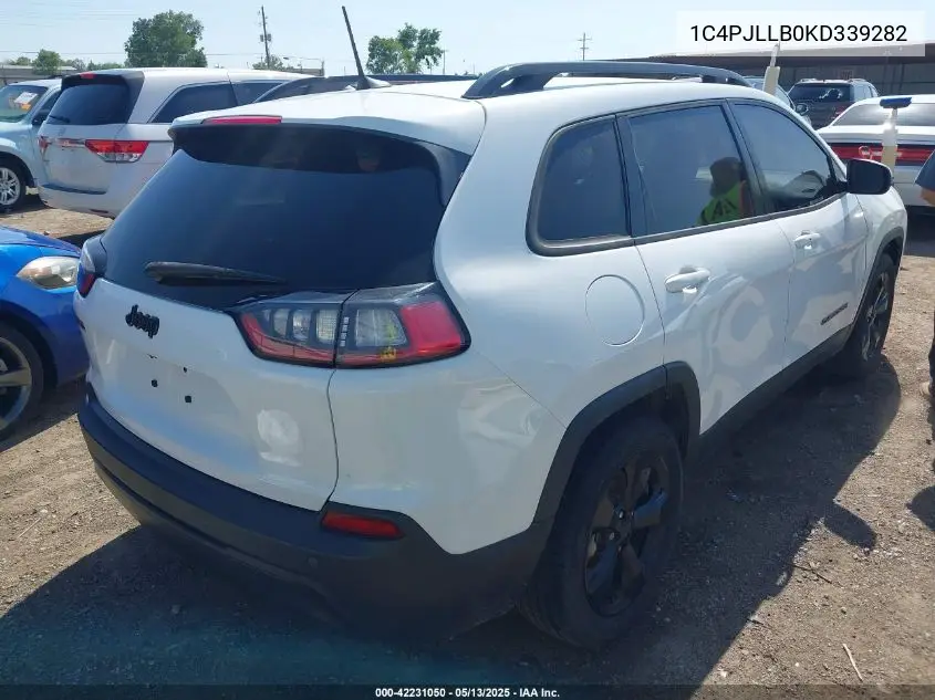2019 Jeep Cherokee Altitude Fwd VIN: 1C4PJLLB0KD339282 Lot: 42231050
