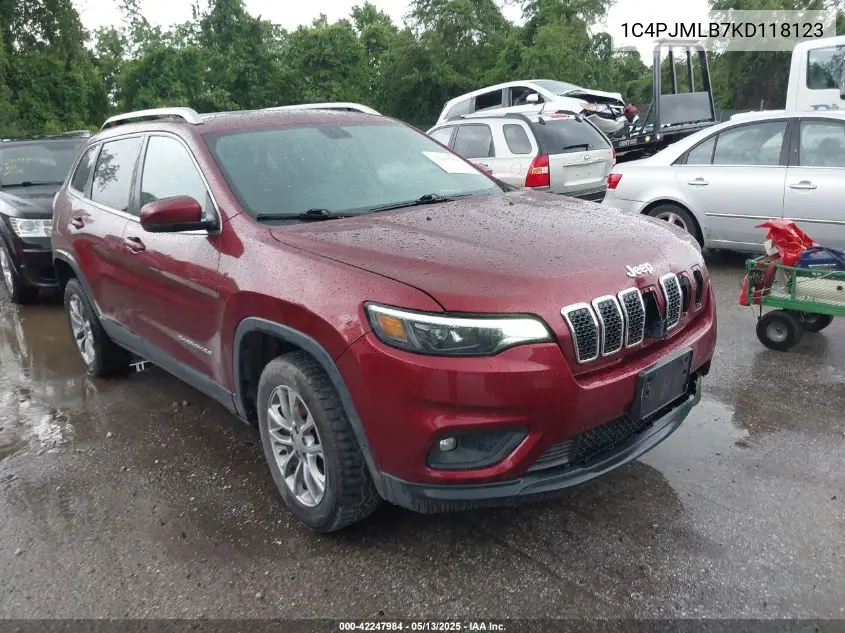 2019 Jeep Cherokee Latitude Plus 4X4 VIN: 1C4PJMLB7KD118123 Lot: 42247984