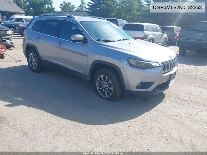 2019 Jeep Cherokee Latitude Plus 4X4 VIN: 1C4PJMLB2KD182263 Lot: 42591318