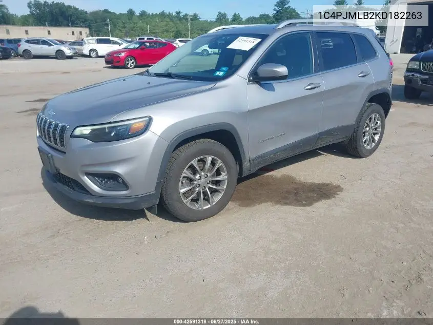 2019 Jeep Cherokee Latitude Plus 4X4 VIN: 1C4PJMLB2KD182263 Lot: 42591318