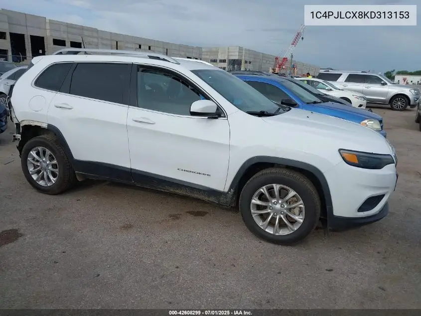 2019 Jeep Cherokee Latitude Fwd VIN: 1C4PJLCX8KD313153 Lot: 42608299