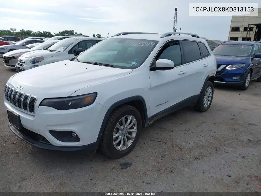 2019 Jeep Cherokee Latitude Fwd VIN: 1C4PJLCX8KD313153 Lot: 42608299