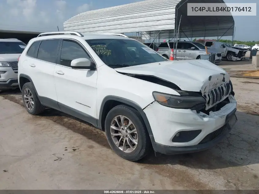 2019 Jeep Cherokee Latitude Plus Fwd VIN: 1C4PJLLB4KD176412 Lot: 42626806