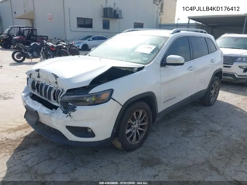 2019 Jeep Cherokee Latitude Plus Fwd VIN: 1C4PJLLB4KD176412 Lot: 42626806
