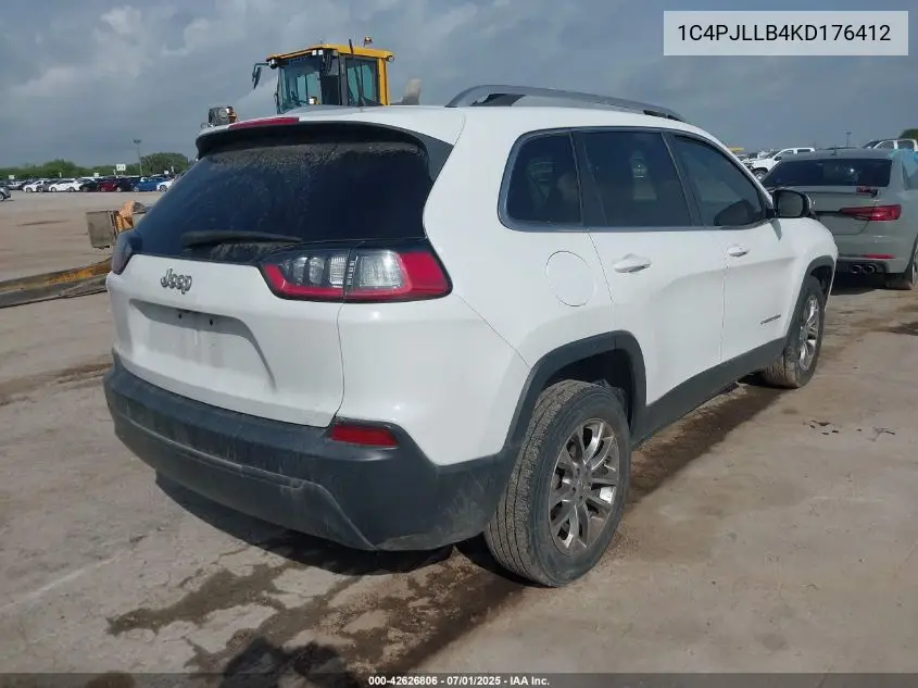 2019 Jeep Cherokee Latitude Plus Fwd VIN: 1C4PJLLB4KD176412 Lot: 42626806