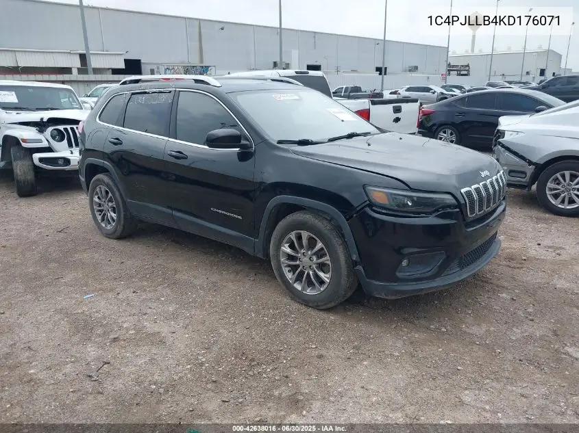 2019 Jeep Cherokee Latitude Plus Fwd VIN: 1C4PJLLB4KD176071 Lot: 42638016