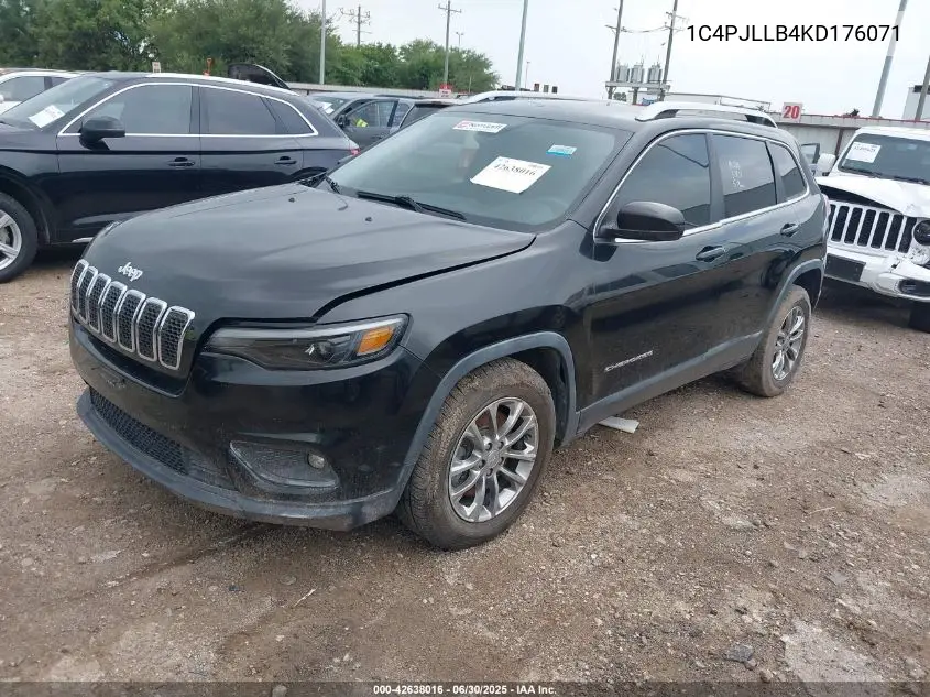 2019 Jeep Cherokee Latitude Plus Fwd VIN: 1C4PJLLB4KD176071 Lot: 42638016