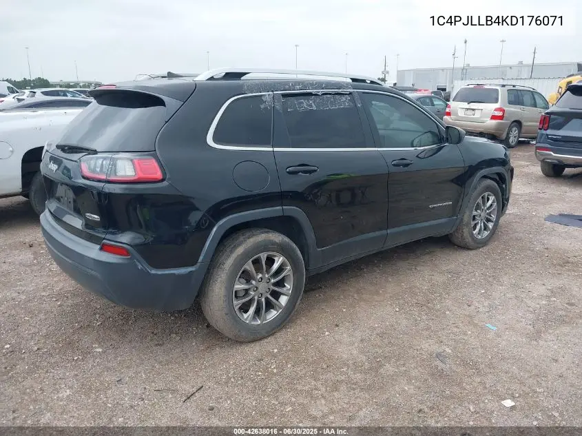 2019 Jeep Cherokee Latitude Plus Fwd VIN: 1C4PJLLB4KD176071 Lot: 42638016