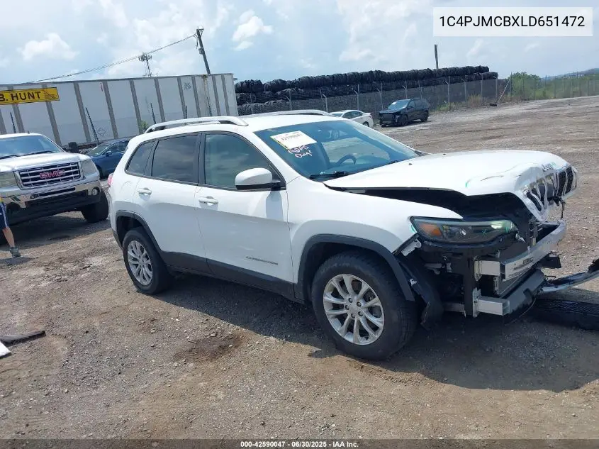 2020 Jeep Cherokee Latitude 4X4 VIN: 1C4PJMCBXLD651472 Lot: 42590047