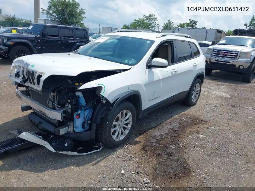 2020 Jeep Cherokee Latitude 4X4 VIN: 1C4PJMCBXLD651472 Lot: 42590047