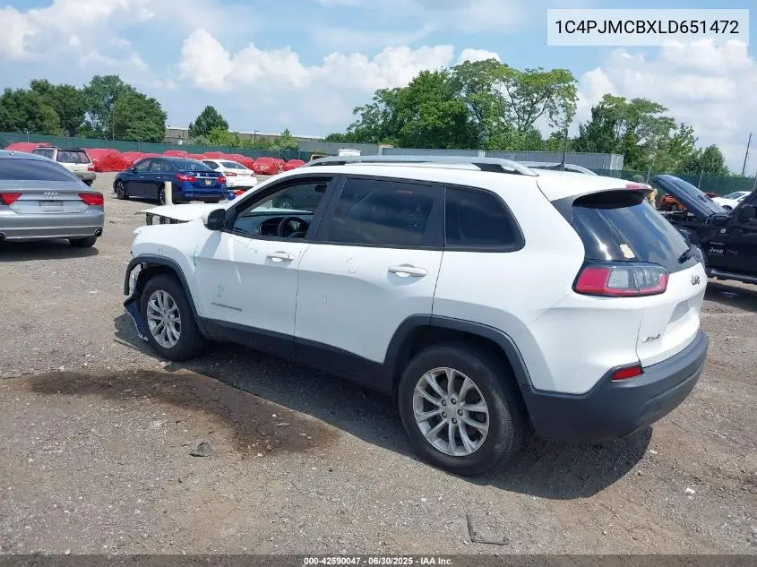 2020 Jeep Cherokee Latitude 4X4 VIN: 1C4PJMCBXLD651472 Lot: 42590047