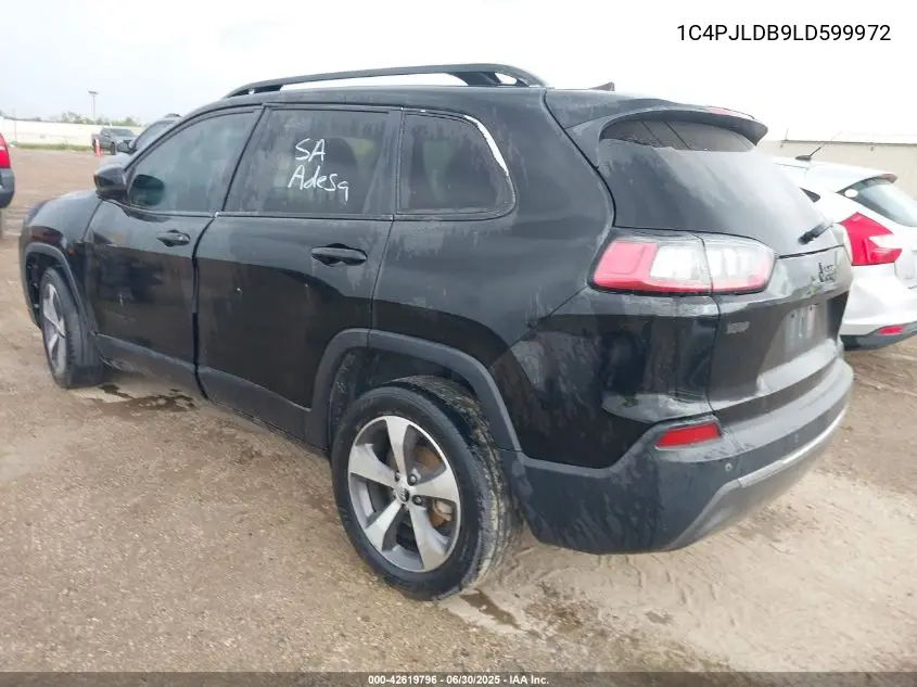 2020 Jeep Cherokee Limited Fwd VIN: 1C4PJLDB9LD599972 Lot: 42619796