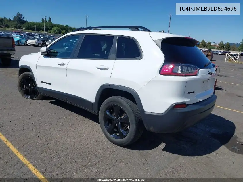 2020 Jeep Cherokee Altitude 4X4 VIN: 1C4PJMLB9LD594696 Lot: 42628452