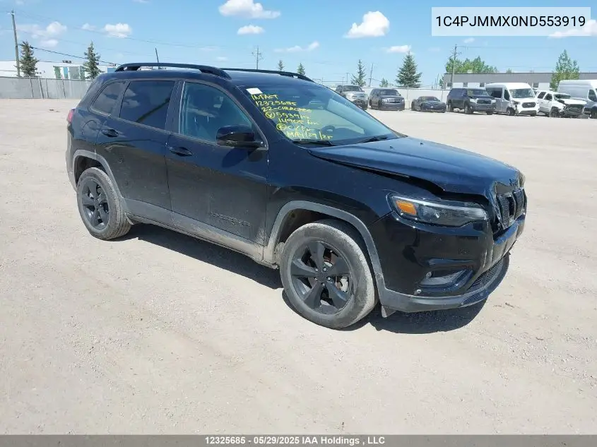 2022 Jeep Cherokee Latitude Lux VIN: 1C4PJMMX0ND553919 Lot: 12325685