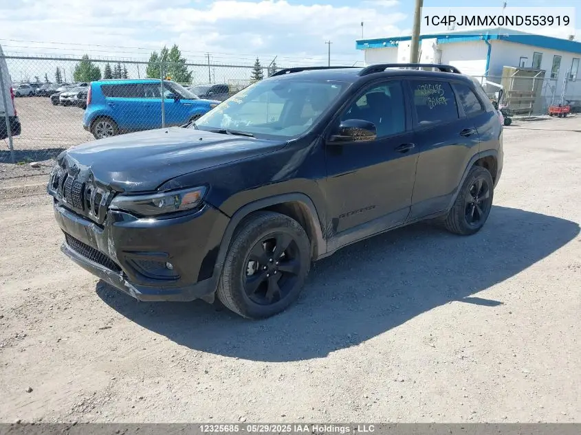 2022 Jeep Cherokee Latitude Lux VIN: 1C4PJMMX0ND553919 Lot: 12325685
