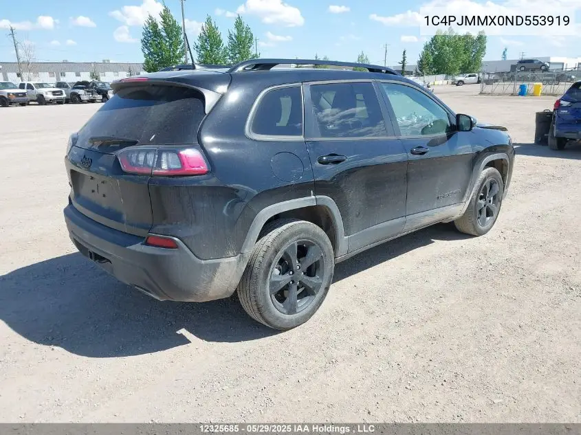 2022 Jeep Cherokee Latitude Lux VIN: 1C4PJMMX0ND553919 Lot: 12325685