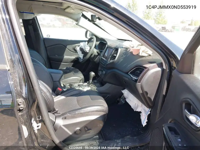 2022 Jeep Cherokee Latitude Lux VIN: 1C4PJMMX0ND553919 Lot: 12325685