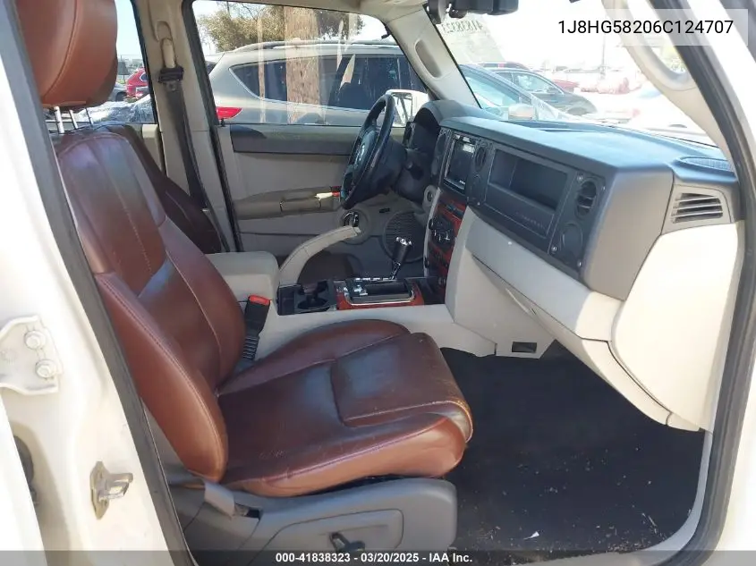 2006 Jeep Commander Limited VIN: 1J8HG58206C124707 Lot: 41838323