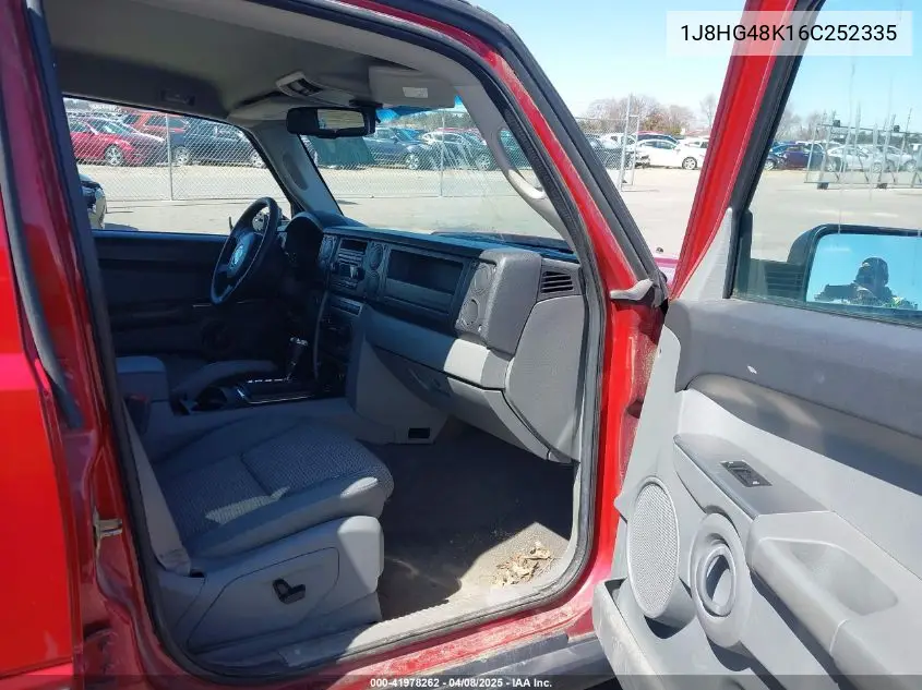 2006 Jeep Commander VIN: 1J8HG48K16C252335 Lot: 41978262