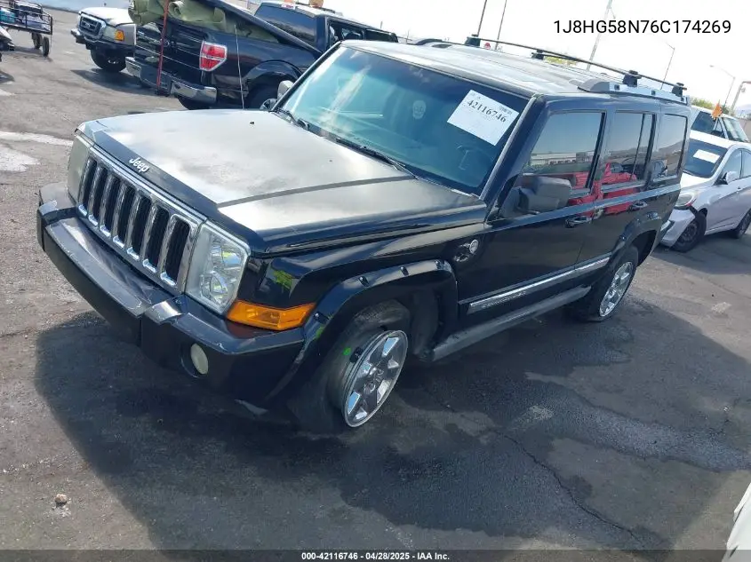 2006 Jeep Commander Limited VIN: 1J8HG58N76C174269 Lot: 42116746