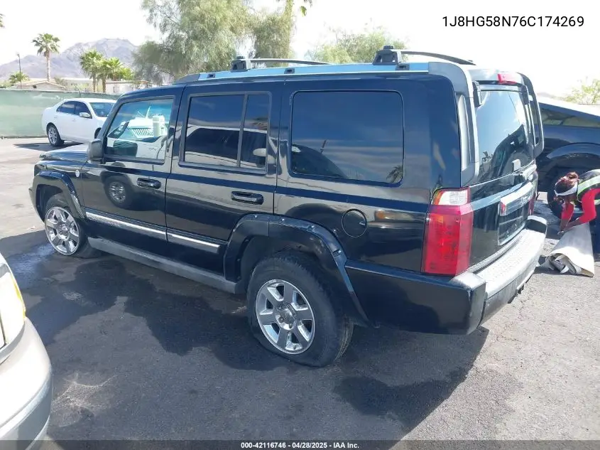 2006 Jeep Commander Limited VIN: 1J8HG58N76C174269 Lot: 42116746