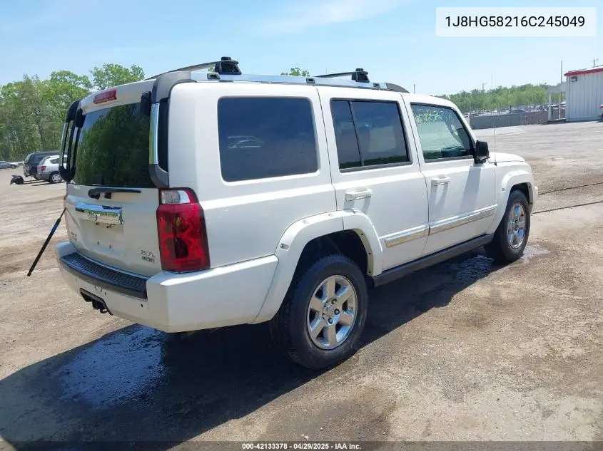 2006 Jeep Commander Limited VIN: 1J8HG58216C245049 Lot: 42133378