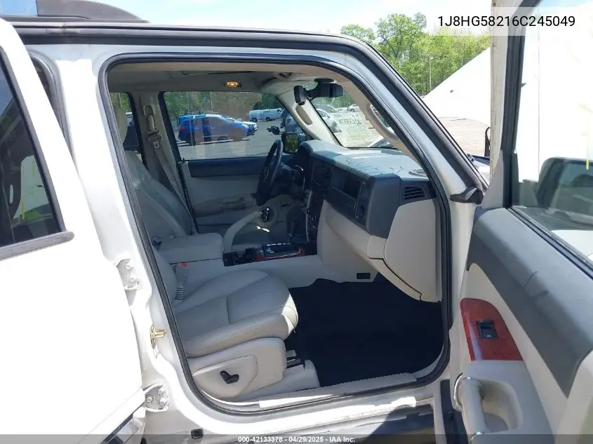 2006 Jeep Commander Limited VIN: 1J8HG58216C245049 Lot: 42133378