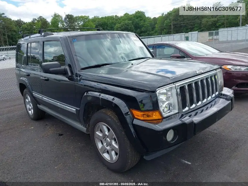 2006 Jeep Commander Limited VIN: 1J8HH58N16C309677 Lot: 42181393