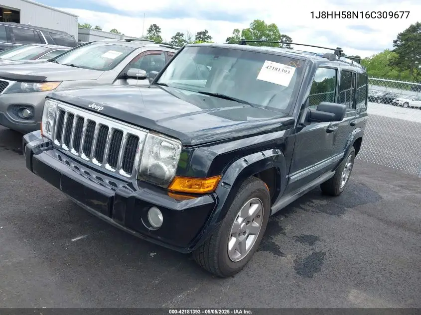 2006 Jeep Commander Limited VIN: 1J8HH58N16C309677 Lot: 42181393