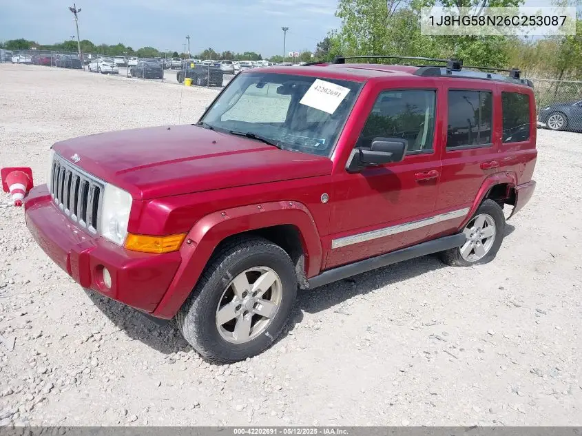 2006 Jeep Commander Limited VIN: 1J8HG58N26C253087 Lot: 42202691