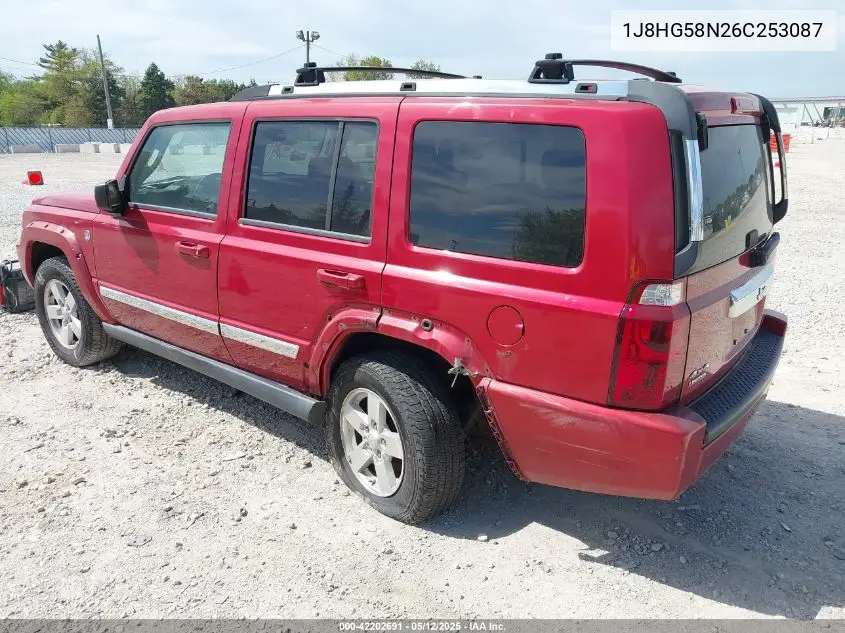 2006 Jeep Commander Limited VIN: 1J8HG58N26C253087 Lot: 42202691
