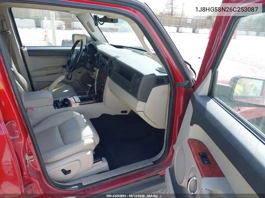 2006 Jeep Commander Limited VIN: 1J8HG58N26C253087 Lot: 42202691